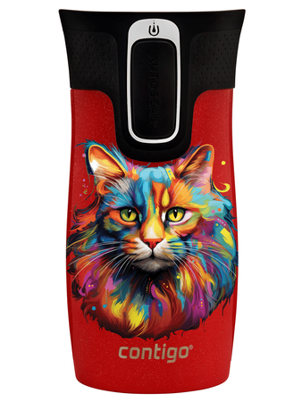 Taza térmica Contigo West Loop Mini 300ml - Gato - Goji Berry