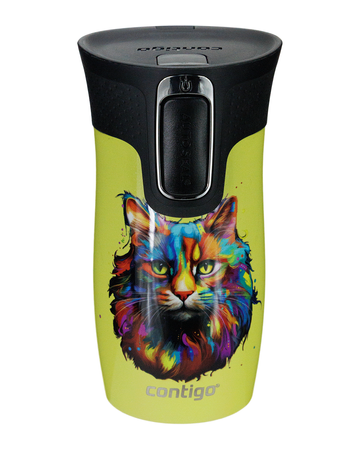 Taza térmica Contigo West Loop Mini 300ml - Gato - Limelight